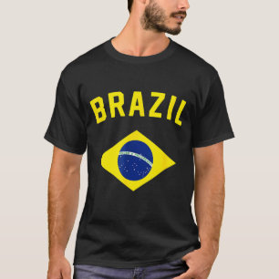 I Love Brazil Minimalist Brazilian Flag 1 T-Shirt