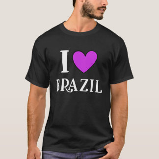 I Love Brazil Proud Brazil Citizen Brazil Vacation T-Shirt