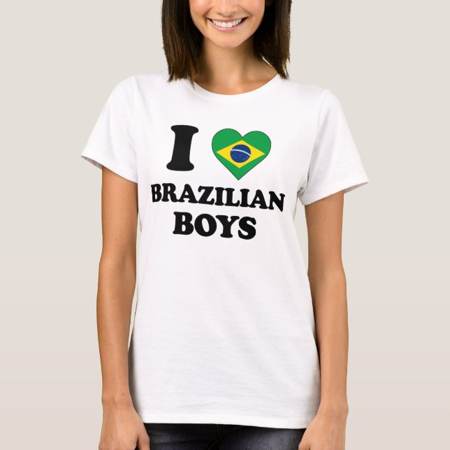 I love Brazilian Boys T-Shirt (Front)