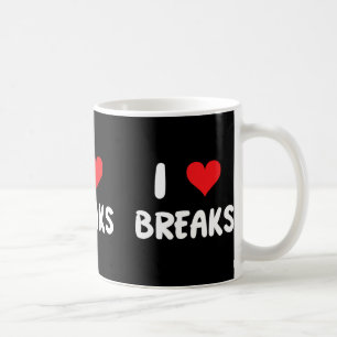 I Love Breaks - Heart - Card Collecting Sell Sketl Coffee Mug