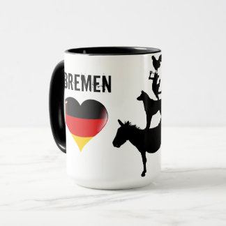 I love Bremen Mug with the Four Musicians