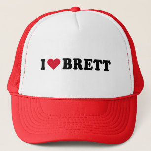 I LOVE BRETT TRUCKER HAT