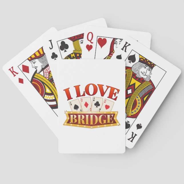 I Love Bridge Card Game Player (Back)