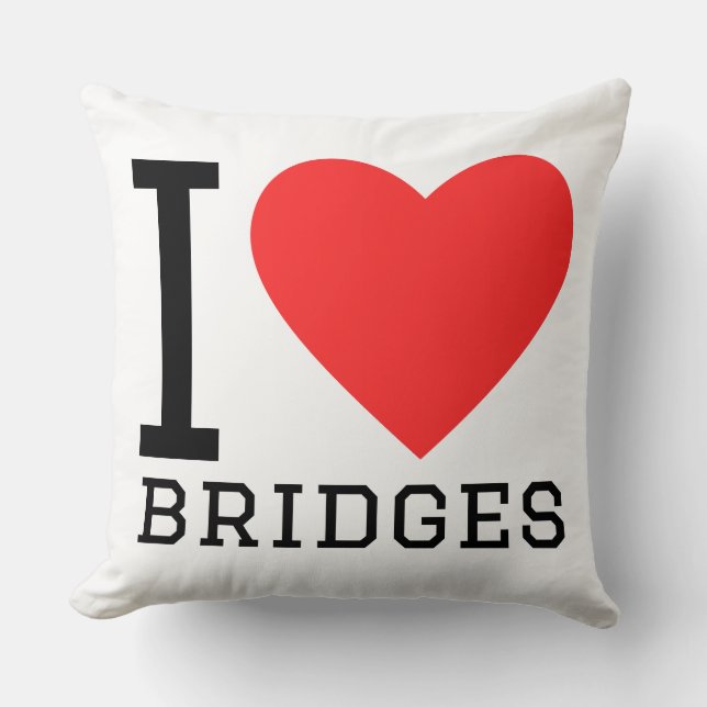 I love bridges cushion (Front)