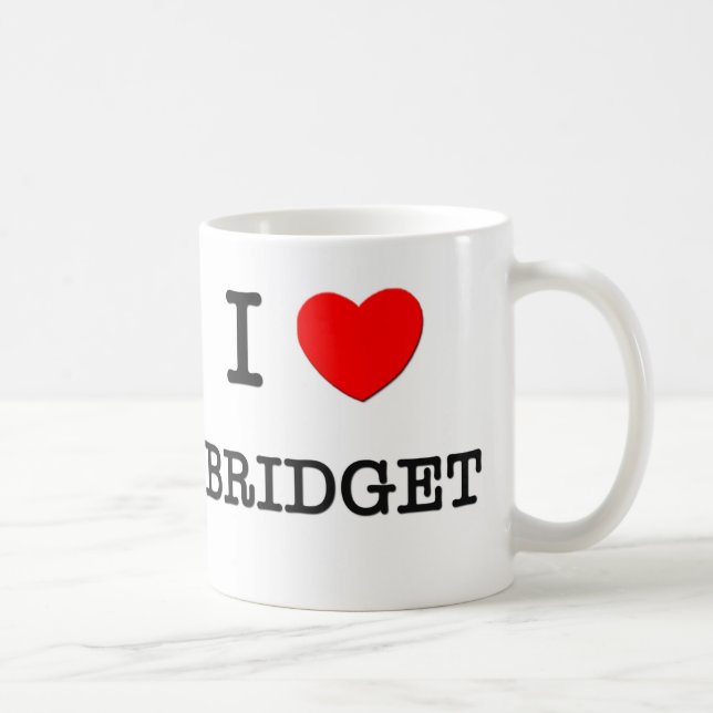 I Love Bridget Coffee Mug (Right)