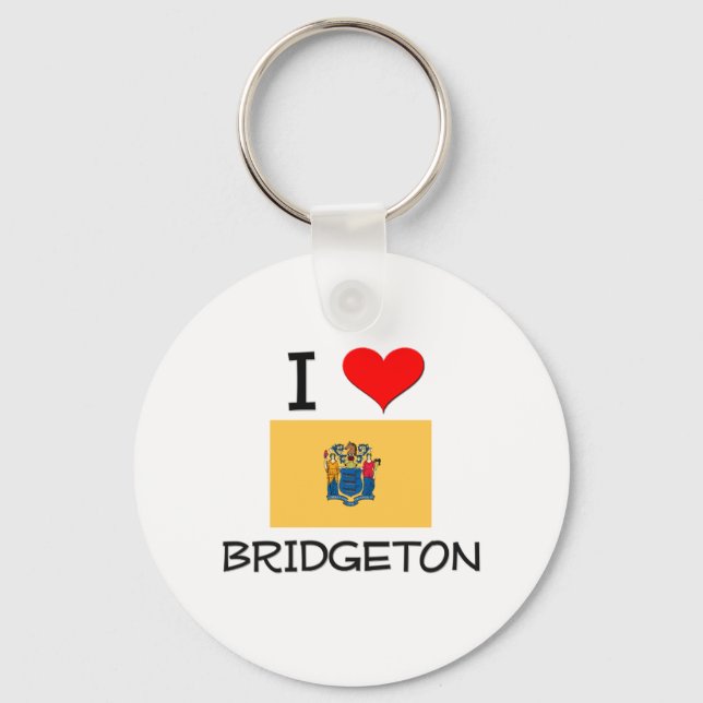 I Love Bridgeton New Jersey Key Ring (Front)