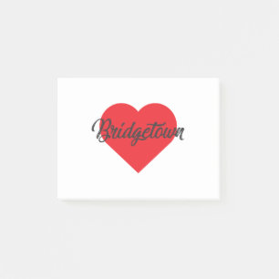 I Love Bridgetown - Barbados Post-it Notes