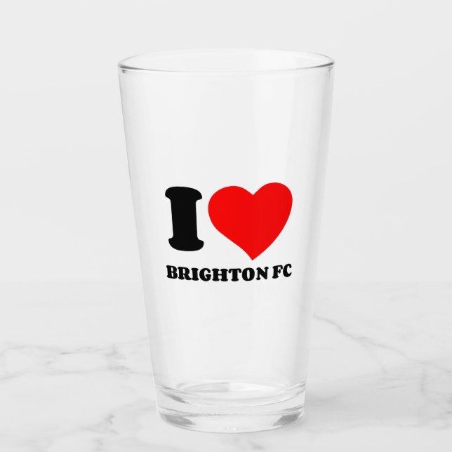 I LOVE BRIGHTON FC GLASS (Front)