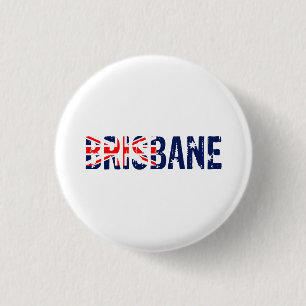 I love Brisbane 3 Cm Round Badge