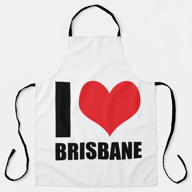 I love Brisbane Apron (Front)