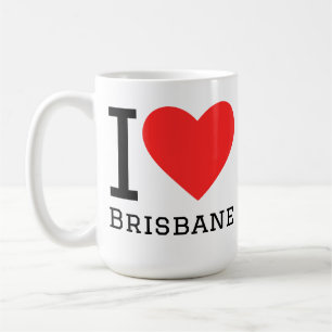 I love brisbane coffee mug