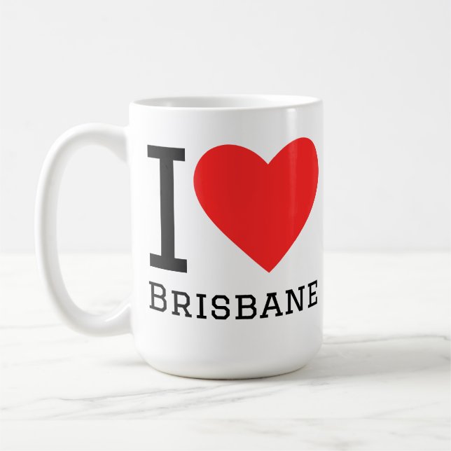 I love brisbane coffee mug (Left)