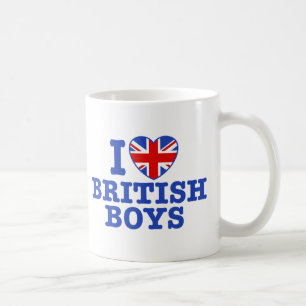 I Love British Boys Coffee Mug