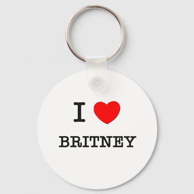 I Love Britney Key Ring (Front)