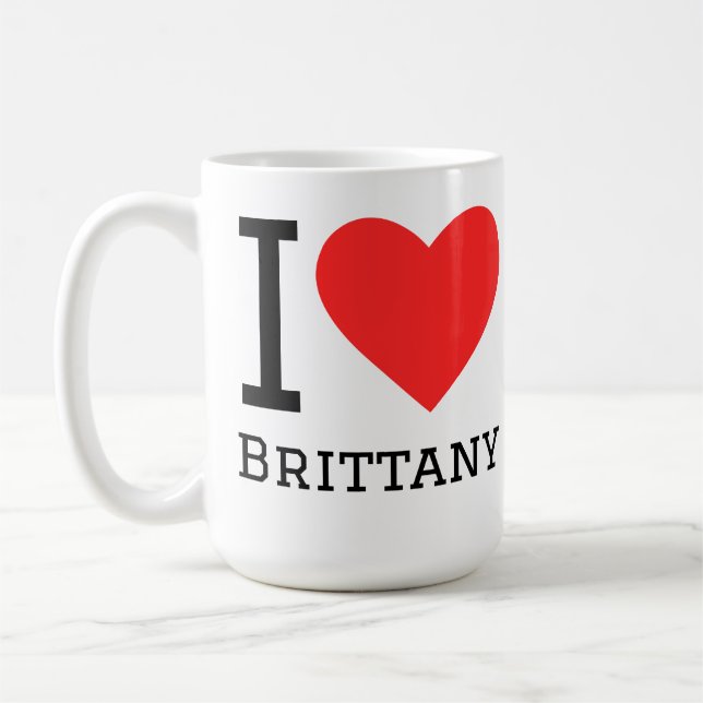I love Brittany  Coffee Mug (Left)