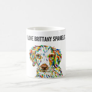 I Love Brittany Spaniels Mug