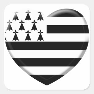 I love Brittany Square Sticker