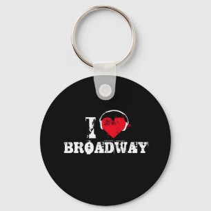 I love broadway key ring