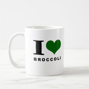 I love broccoli, broccoli lover coffee mug
