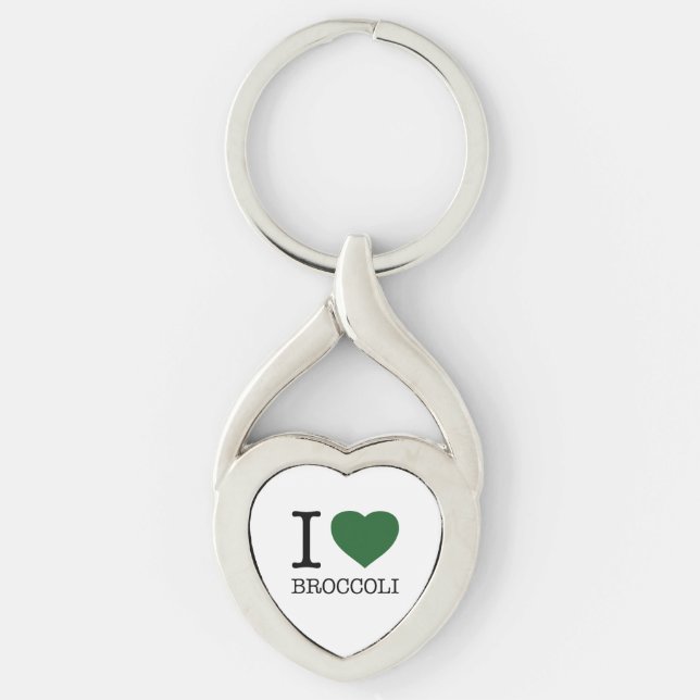 I LOVE BROCCOLI KEY RING (Front)