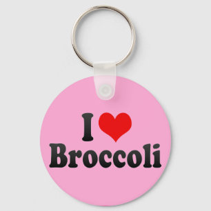 I Love Broccoli Key Ring