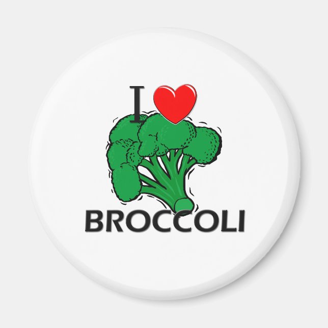 I Love Broccoli Magnet (Front)