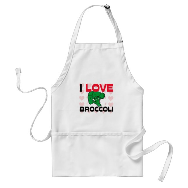 I Love Broccoli Standard Apron (Front)
