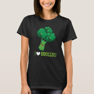 I Love Broccoli Vegan Vegetable Healthy Vegetaria T-Shirt