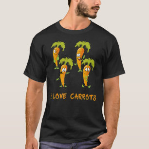 I Love broccoli With Giraffe  Funny Broccoli t shi T-Shirt