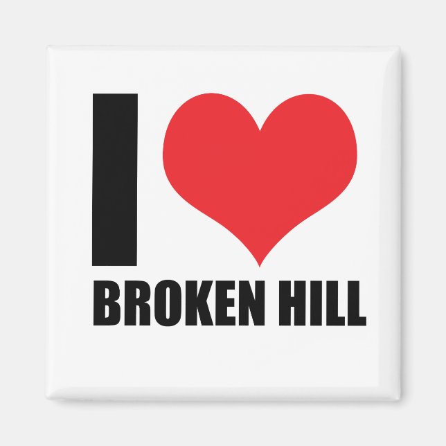 I love Broken Hill Magnet (Front)
