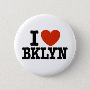 I Love Brooklyn 6 Cm Round Badge