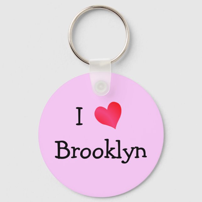 I Love Brooklyn Key Ring (Front)