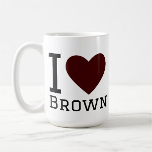 I love brown coffee mug