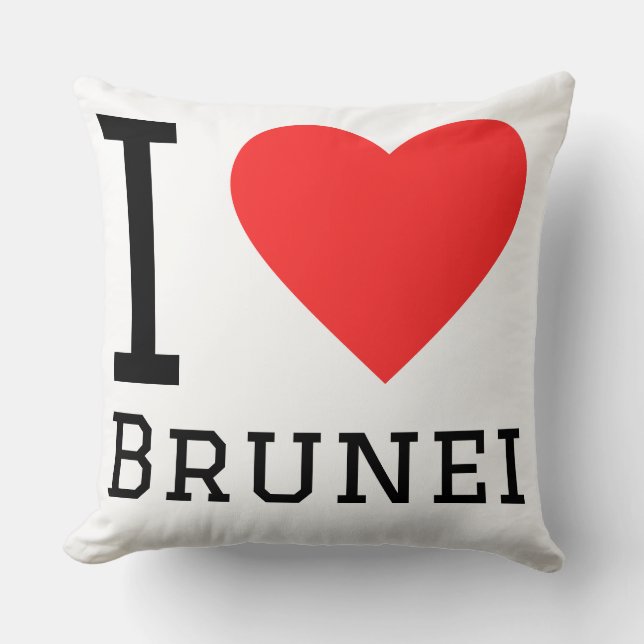 I love Brunei  Cushion (Front)