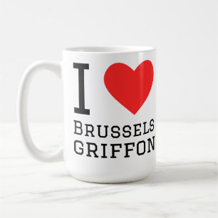 I love Brussels griffon Coffee Mug