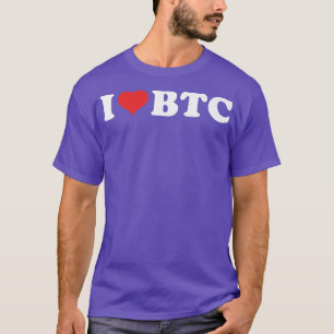 I Love BTC (Bitcoin)  T-Shirt