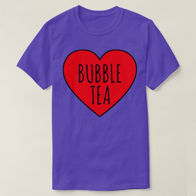 I Love Bubble Tea Heart 1 T-Shirt (Design Front)