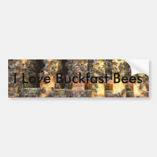 I love buckfast bees bumper sticker