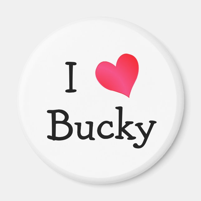 I Love Bucky Magnet (Front)