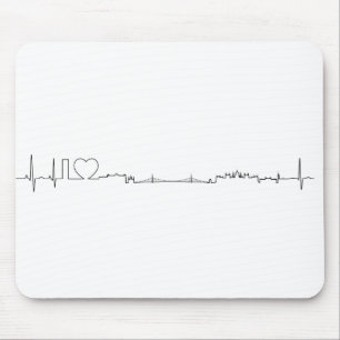 I love Budapest (ecg style) souvenir Mouse Pad