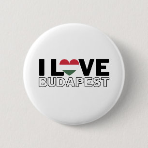 I LOVE BUDAPEST - For real Budapesters! 6 Cm Round Badge