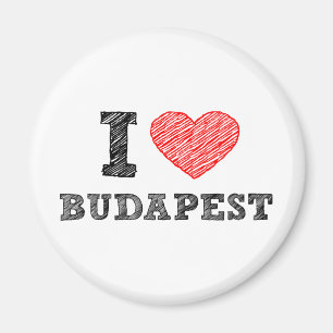 I Love Budapest Magnet