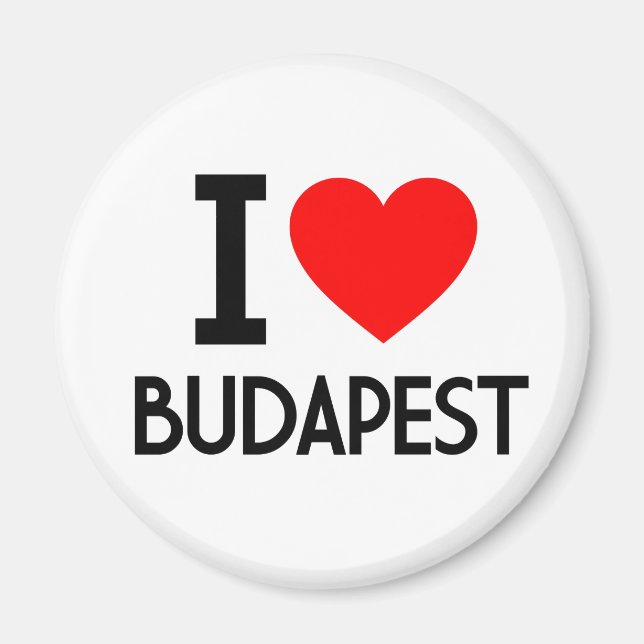 I Love Budapest Magnet (Front)
