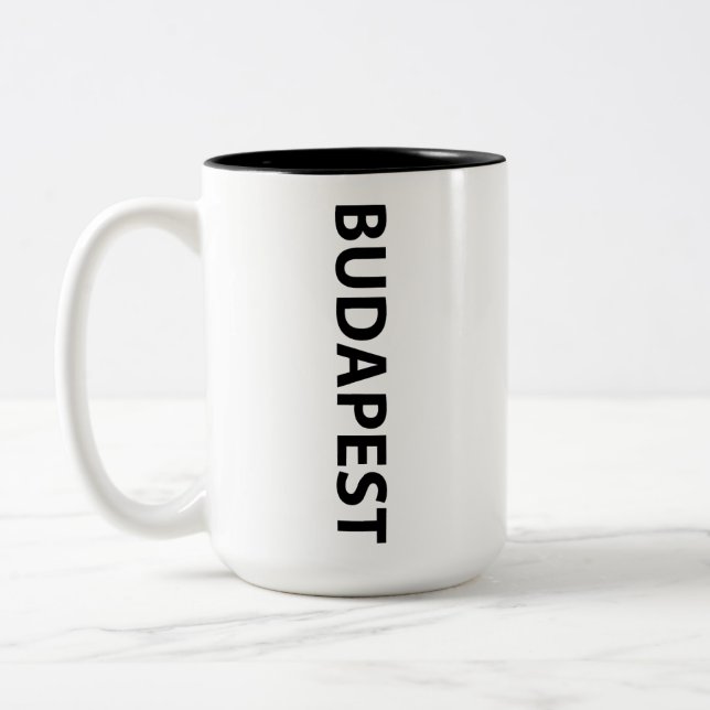 I love Budapest Two-Tone Coffee Mug (Left)