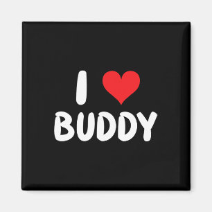 I Love Buddy - Heart Magnet