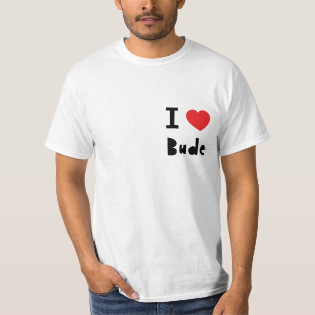 I love Bude T-Shirt (Front)
