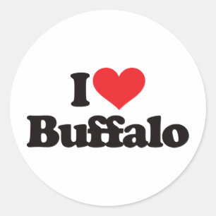 I Love Buffalo Classic Round Sticker