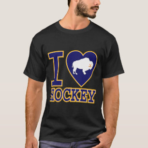 I Love Buffalo Hockey Heart Ny New York Lovers Fa T-Shirt