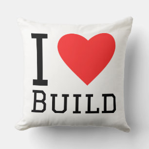 I love build square sticker cushion