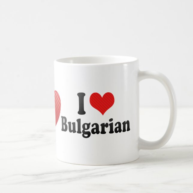 I Love Bulgarian Coffee Mug (Right)